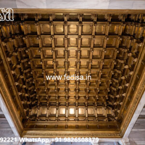 Wooden Ceiling Design Pop Design Light Box No-4539