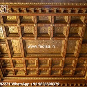 Wooden Ceiling Design White Pop Design No-4551