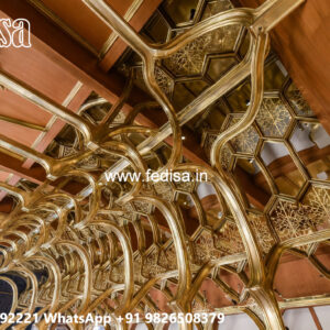 Wooden Ceiling Design Heart Shape False Ceiling No-4591