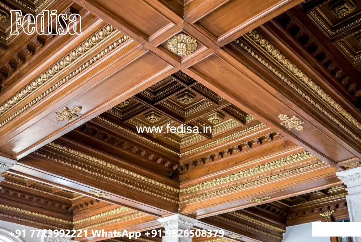 Wooden Ceiling Design Roof Fan Box Pop Design No-4596