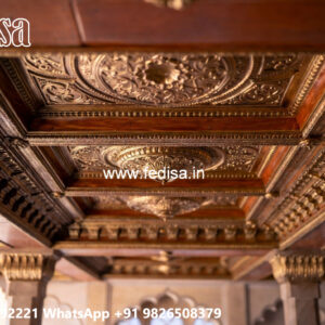 Wooden Ceiling Design Gypsum False Ceiling Design 2026 No-4600
