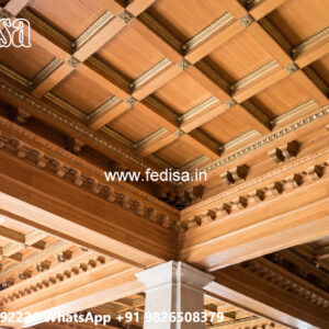 Wooden Ceiling Design Pop Design Pillar No-4601