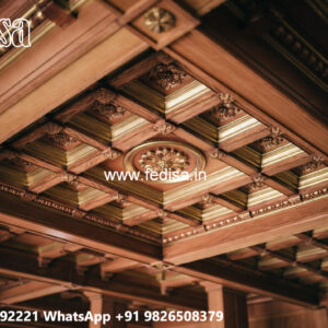 Wooden Ceiling Design Simple Hall Pop Design No-4642