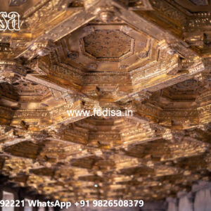 Wooden Ceiling Design Flower Design False Ceiling No-4645
