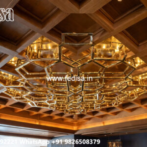 Wooden Ceiling Design Duplex Hall Pop Design No-4646