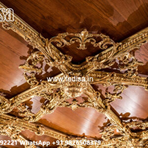Wooden Ceiling Design L Type Pop Design No-4659