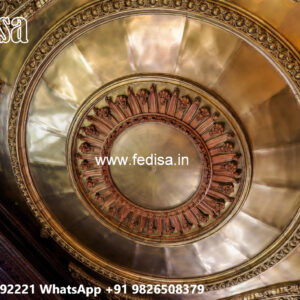 Wooden Ceiling Design Pop Decoration Design No-4670