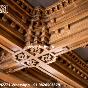 Wooden Ceiling Design Pop Hall New Design No-4701