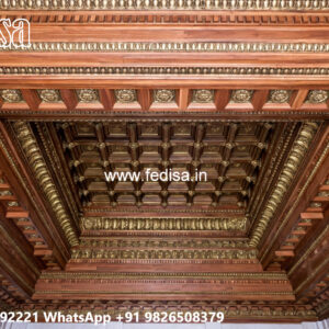 Wooden Ceiling Design Pops Design No-4707