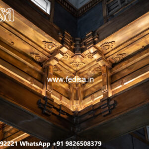 Wooden Ceiling Design Plus Minus Pop Design For Balcony Roof No-4719