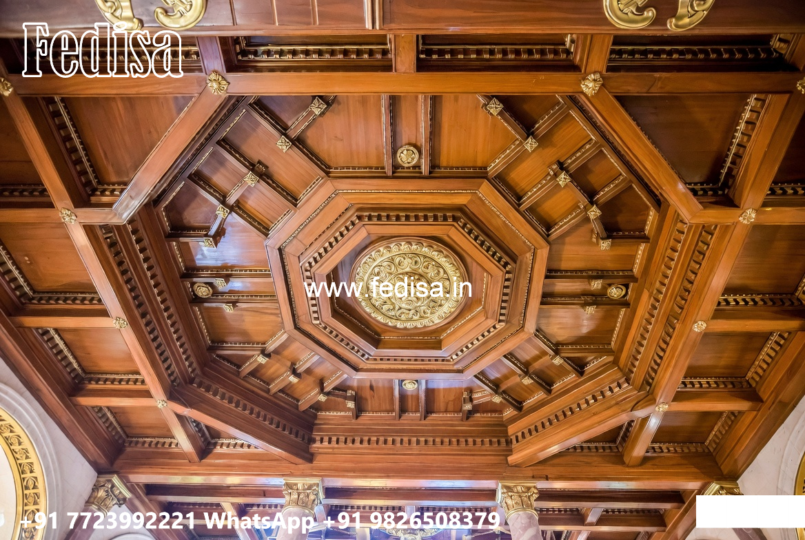 Wooden Ceiling Design Pop Slab Design No-4725