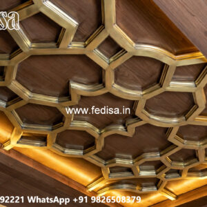 Wooden Ceiling Design Small Pop Design Plus Minus No-4745