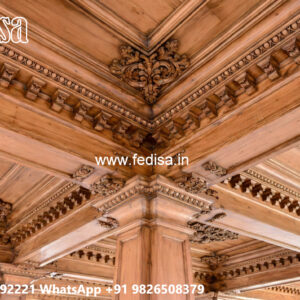 Wooden Ceiling Design Long Hall False Ceiling Design No-4751