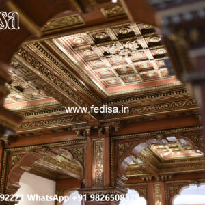 Wooden Ceiling Design Pop Design On Wall For Home No-4760