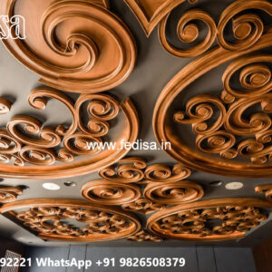 Wooden Ceiling Design Simple Plain False Ceiling Design No-4777