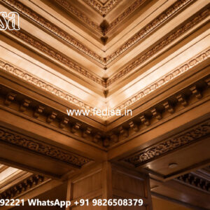 Wooden Ceiling Design Pop Design For Rectangular Room No-4799