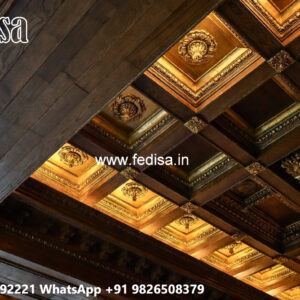 Wooden Ceiling Design Pop For Room Design No-4803