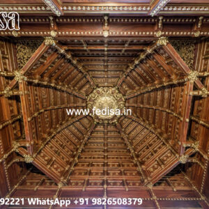 Wooden Ceiling Design Balcony Ceiling Pop Design No-4805