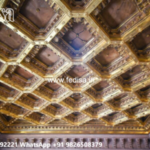 Wooden Ceiling Design Pop Design For L Shaped Hall No-4831