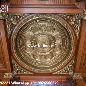 Wooden Ceiling Design Lobby Pop Ceiling Design No-4837