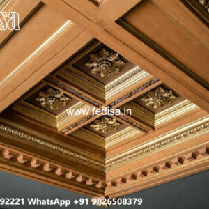 Wooden Ceiling Design False Ceiling Design For Two Fans No-4866