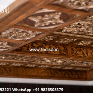 Wooden Ceiling Design New Pop Design For Hall 2026 No-4872