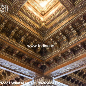 Wooden Ceiling Design Plaster Of Paris Wall Corner Design No-4885