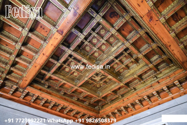 Wooden Ceiling Design New Model False Ceiling Design No-4893 - Fedisa
