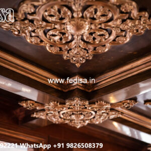 Wooden Ceiling Design Pop Plus Minus Kitchen Design No-4898