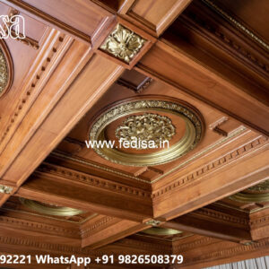 Wooden Ceiling Design Forsling Pop Design No-4928