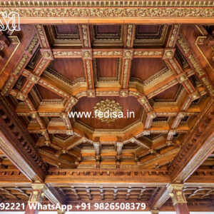 Wooden Ceiling Design Plywood Pop Design No-4931