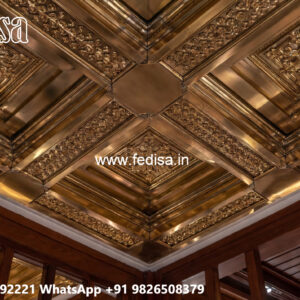 Wooden Ceiling Design Color Pop Design No-4939