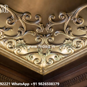 Wooden Ceiling Design Pop Design In Hall 2 Fan No-4969