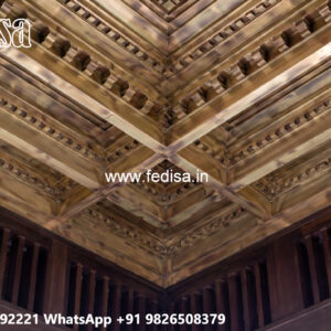 Wooden Ceiling Design Rajesh Pop Plus Minus Design No-4973