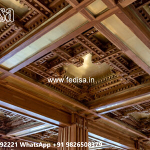 Wooden Ceiling Design Latest Pop Design For Lobby No-4986