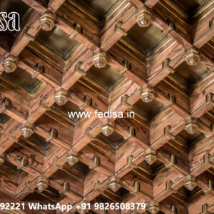 Wooden Ceiling Design Heavy False Ceiling Design No-4994