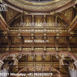 Wooden Ceiling Design Full Pop Design No-4999