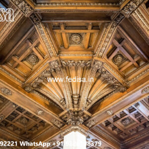 Wooden Ceiling Design Room Pop Color Design No-5018