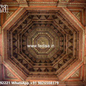 Wooden Ceiling Design Bulb Pop Design No-5030
