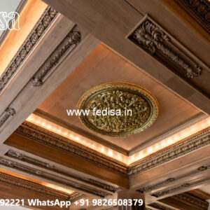 Wooden Ceiling Design Pop Carnish Molding No-5091