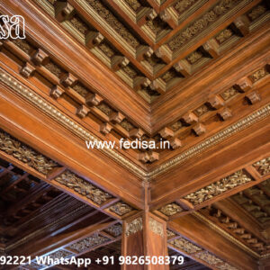 Wooden Ceiling Design Ceiling Design Plaster Cement No-5100