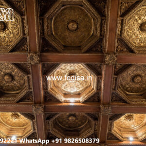 Wooden Ceiling Design Simple Square Pop Design No-5106