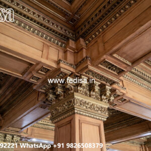 Wooden Ceiling Design Pop Design For Lobby 2026 No-5118