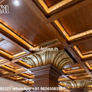Wooden Ceiling Design Glass Pop Design No-5178