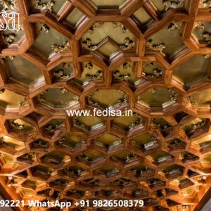 Wooden Ceiling Design Ring Pop Design No-5202