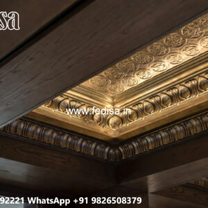 Wooden Ceiling Design False Ceiling Drawing Room Design No-5207