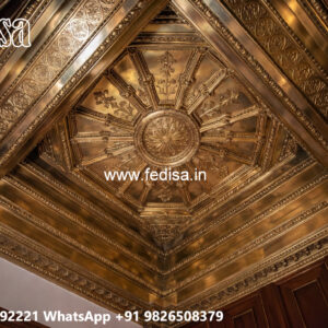 Wooden Ceiling Design Pop False Ceiling Bedroom No-5222