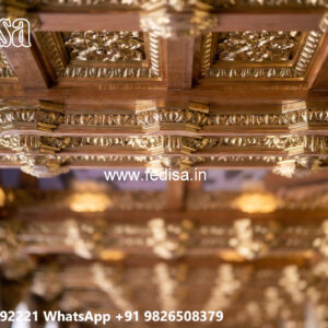 Wooden Ceiling Design Pop For Wall Design No-5228