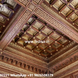 Wooden Ceiling Design Pop Ceiling Circle Design No-5233