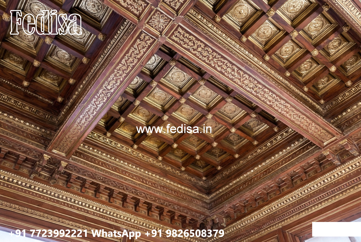 Wooden Ceiling Design Pop Ceiling Circle Design No-5233